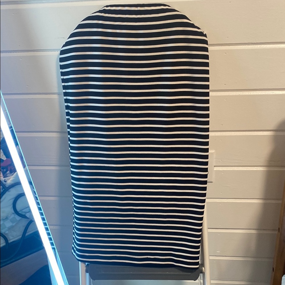 Classic Black and White Striped Skirt